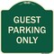 Signmission Designer Series-Guest Parking Only, Green Heavy-Gauge Aluminum, 18" x 18", G-1818-9972 A-DES-G-1818-9972 - alternate 1